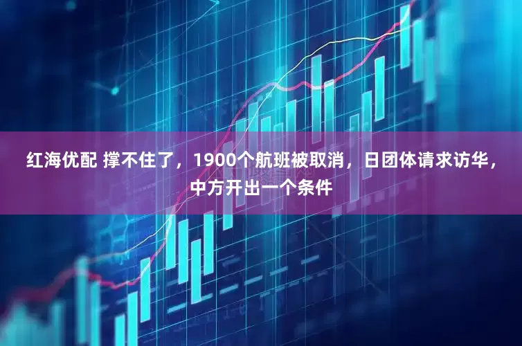 红海优配 撑不住了，1900个航班被取消，日团体请求访华，中方开出一个条件